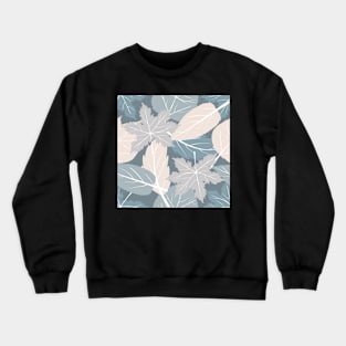 Neutral Autumn Leaves Crewneck Sweatshirt